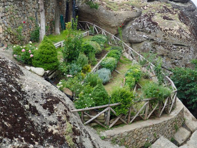 崖の菜園