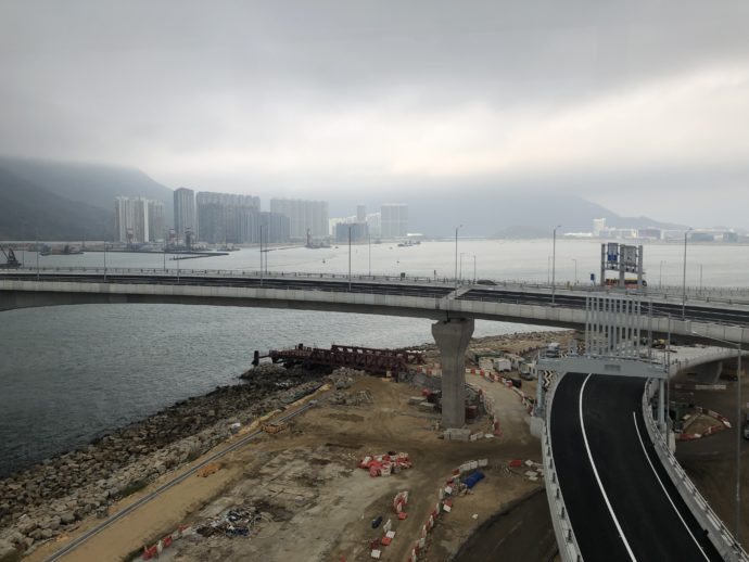 開発中の香港島