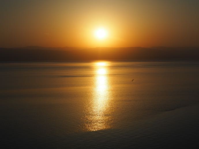 死海の夕暮れ