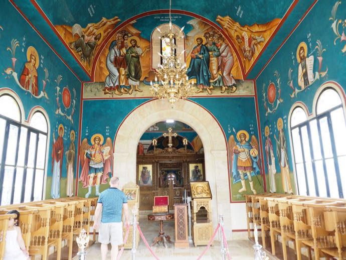 ギリシャ正教会のブルーの内部