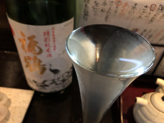 表面張力の日本酒