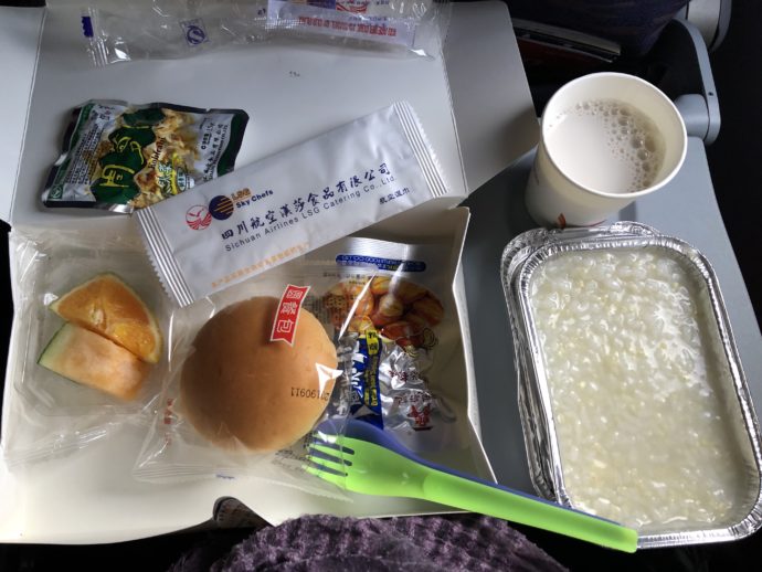 四川航空の機内食