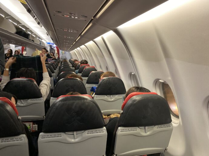 AirAsia X機内