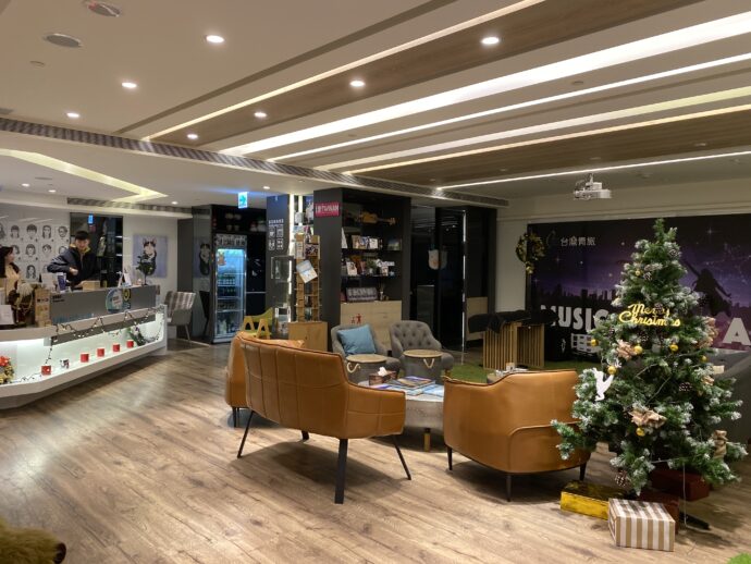 台湾青旅膠嚢旅店台北車站の共有スペース