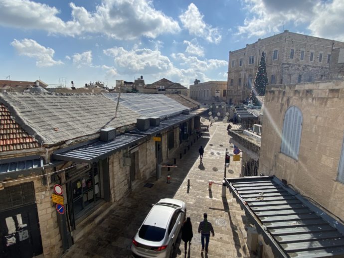 エルサレム旧市街のいたって普通の道