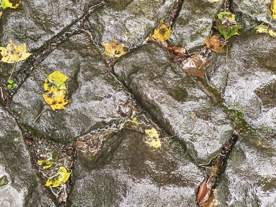 大神山神社奥宮の石畳