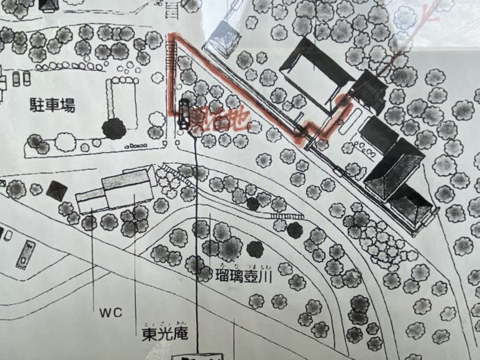 黒石寺の境内案内図