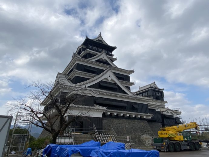 修繕中の熊本城