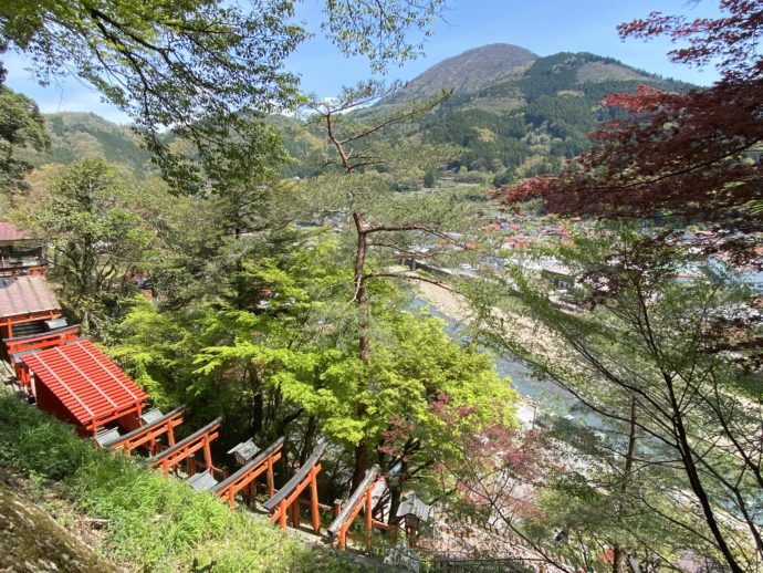 太皷谷稲成神社と津和野川