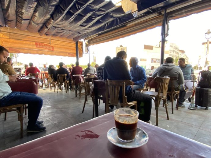 カフェで飲むエジプトコーヒー