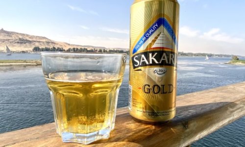 SAKARA　GOLDビールとナイル川