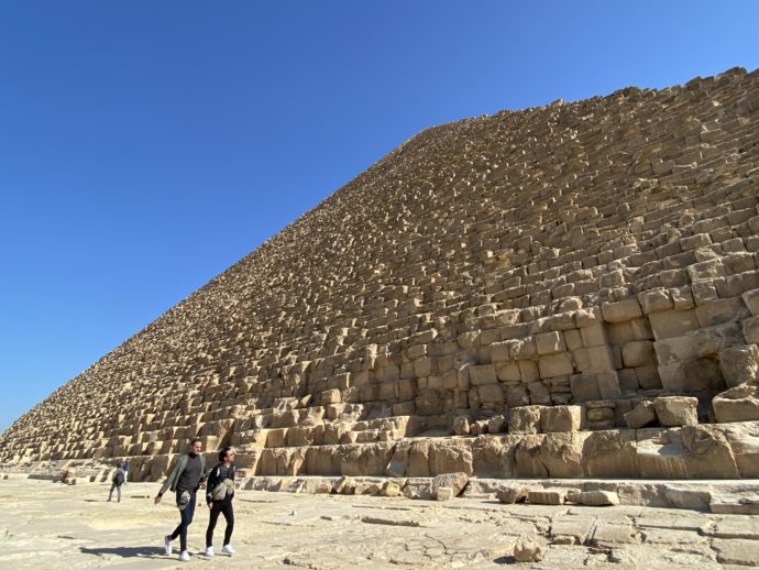 クフ王のピラミッド北側