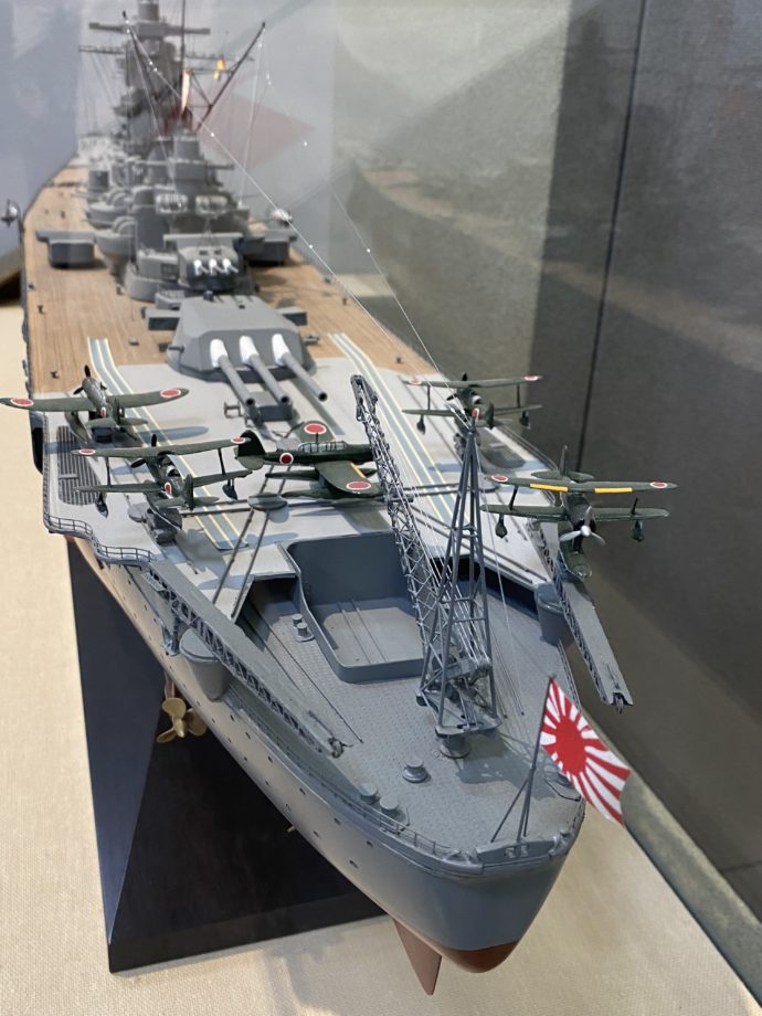 軍艦の模型
