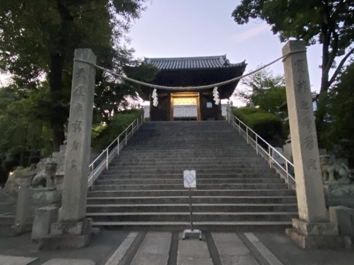 阿智神社の参道
