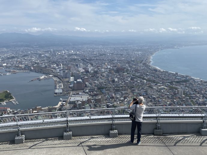 函館山展望台からの昼の眺望