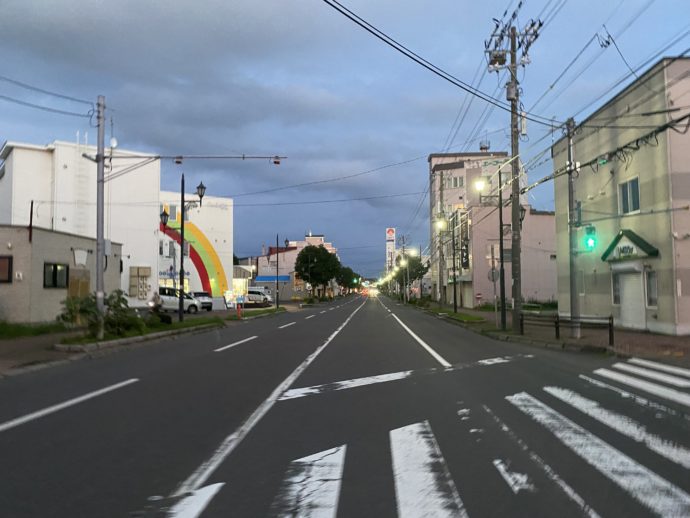 釧路駅周辺の道