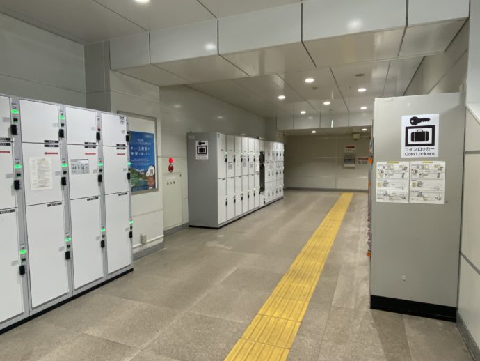 松本駅のロッカー