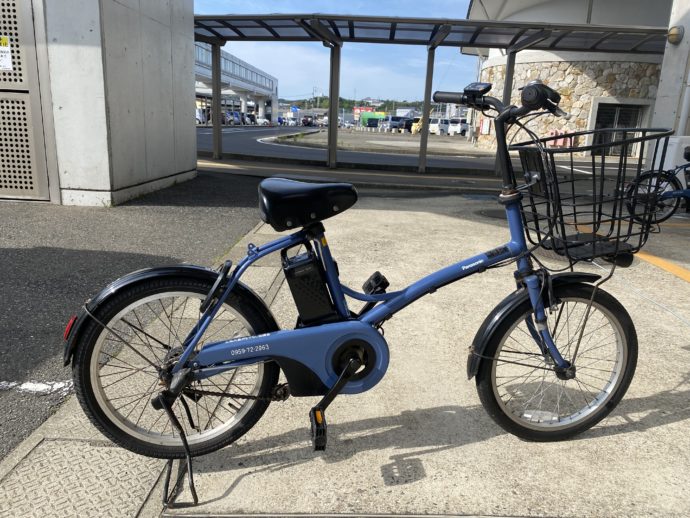 五島市観光協会でレンタルした自転車