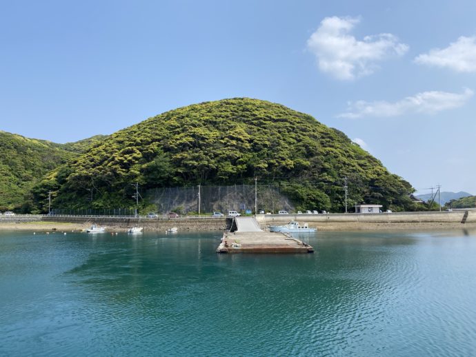 海から眺める久賀島