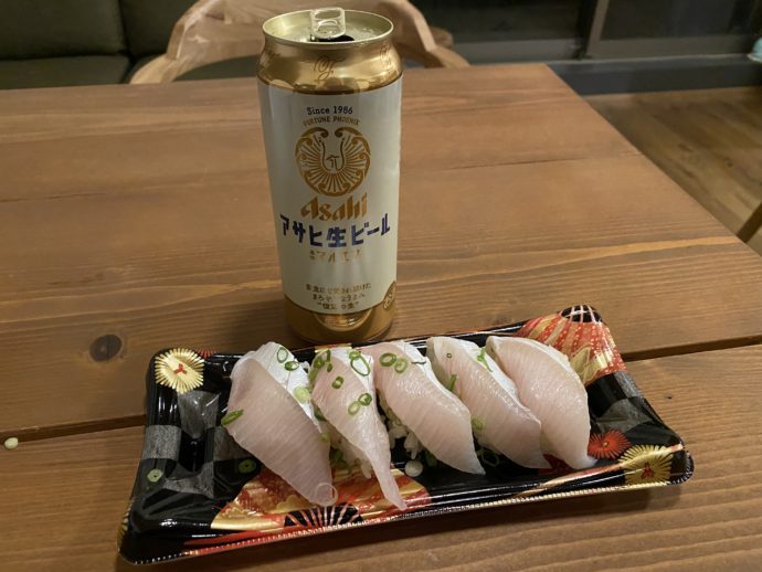 お寿司とビール