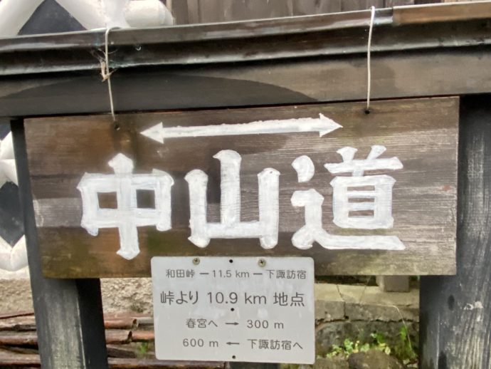 中山道の標識