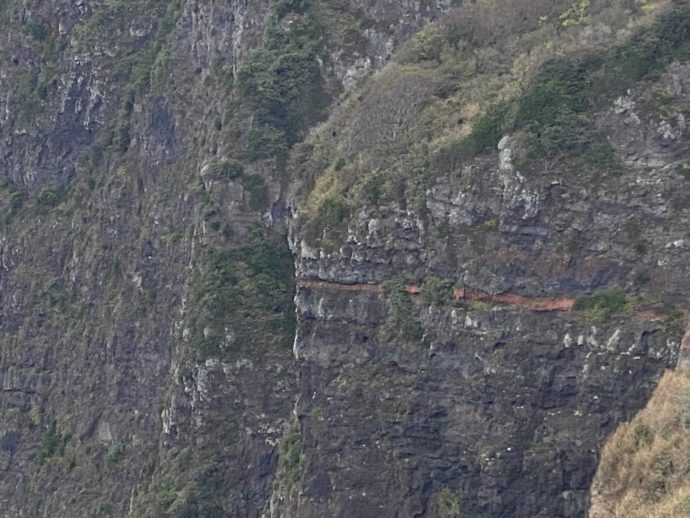 摩天崖の地層