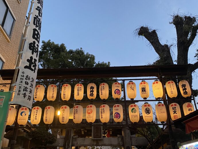 櫛田神社の提灯