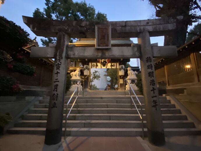 櫛田神社の鳥居