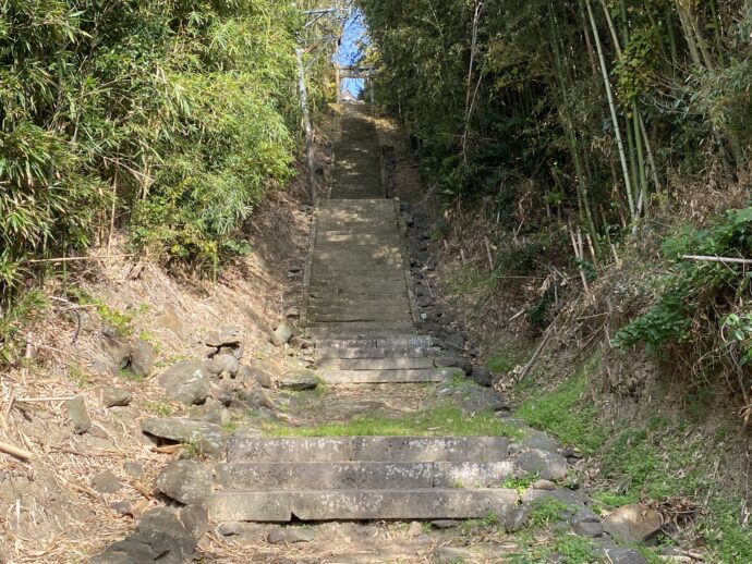 天手長男神社の旧参道