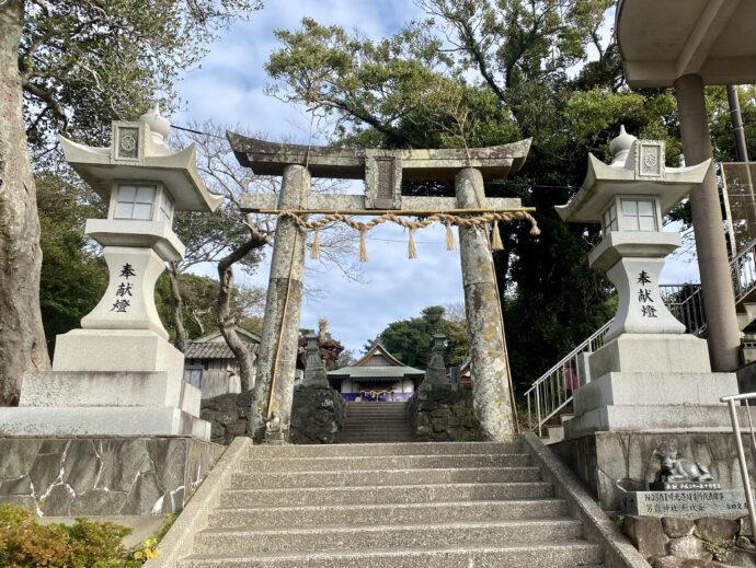 男嶽神社の階段