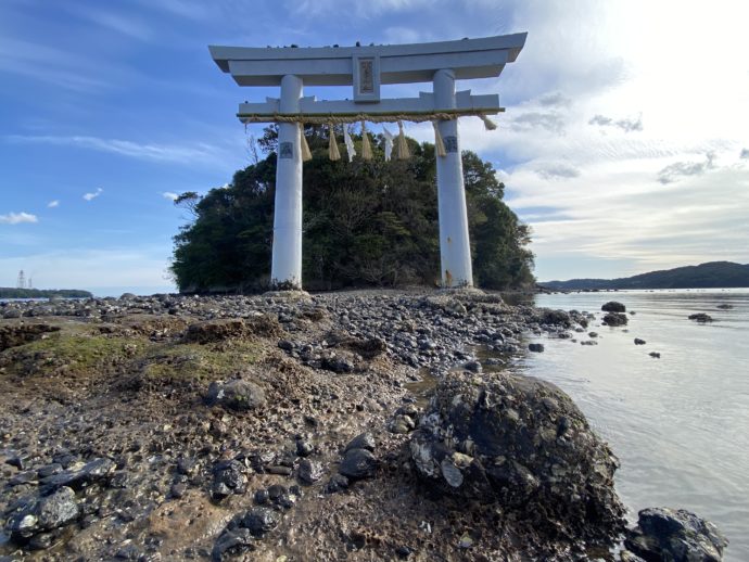 海中鳥居と小島神社