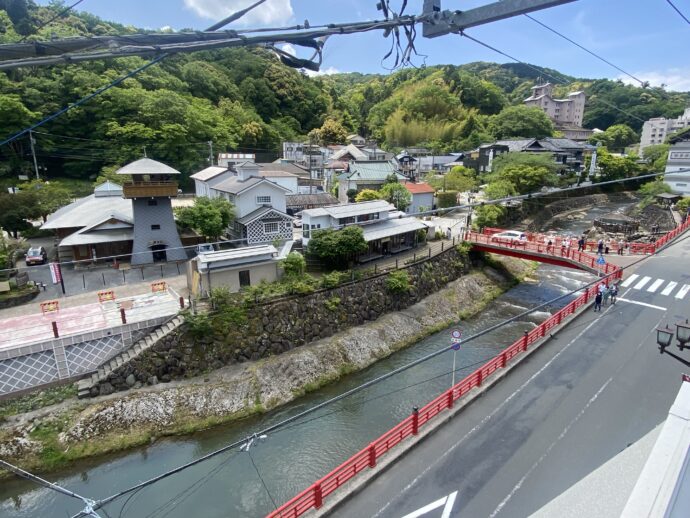 ルーフトップからの修善寺の眺め