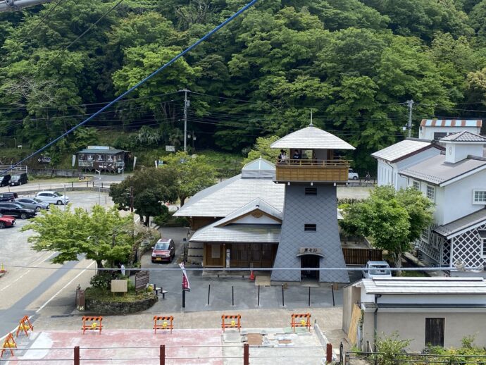 ルーフトップからの修善寺の眺め