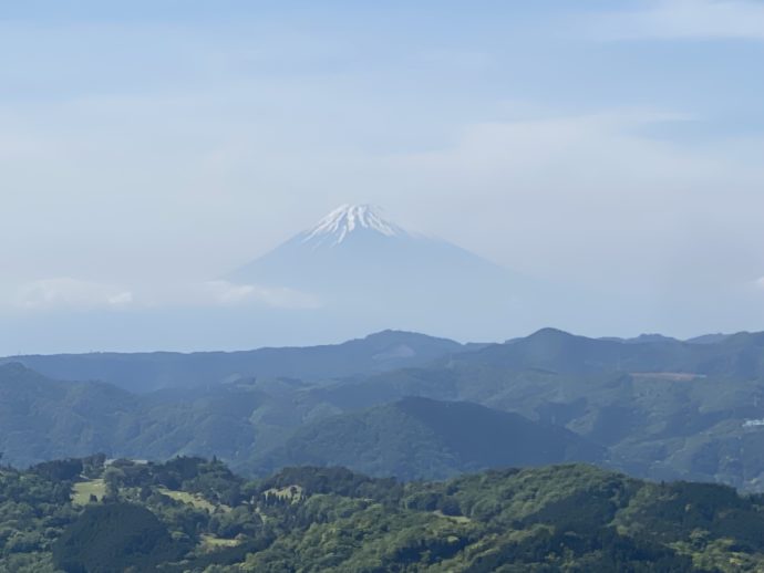 大室山から見える富士山