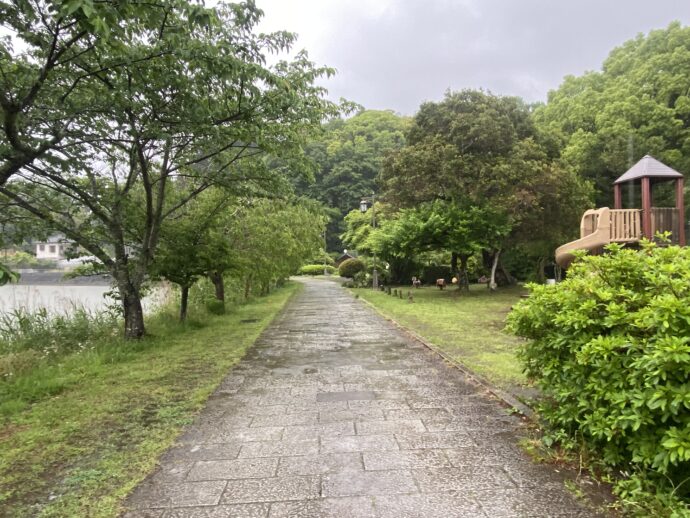 城池親水公園の道