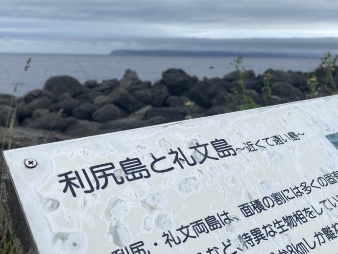 沓形岬から眺めた海