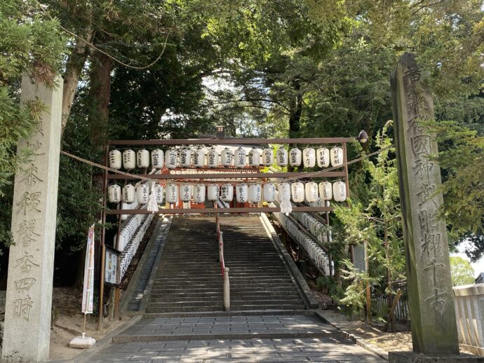 吉備津神社の山道