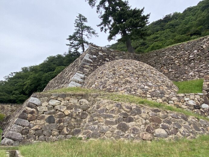 鳥取城跡の「巻石垣」