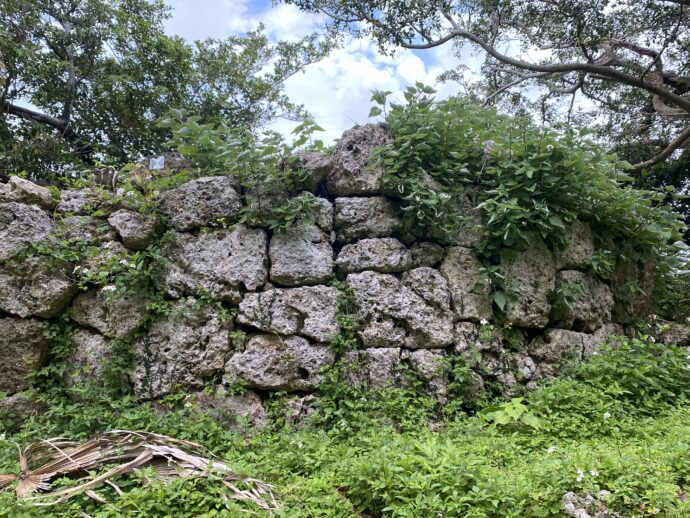 南山城跡の石垣