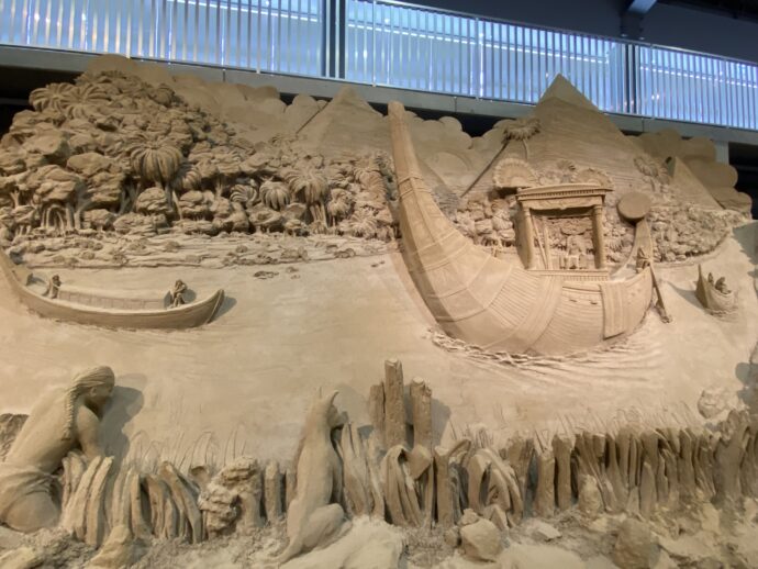 砂の美術館の「ナイル川」