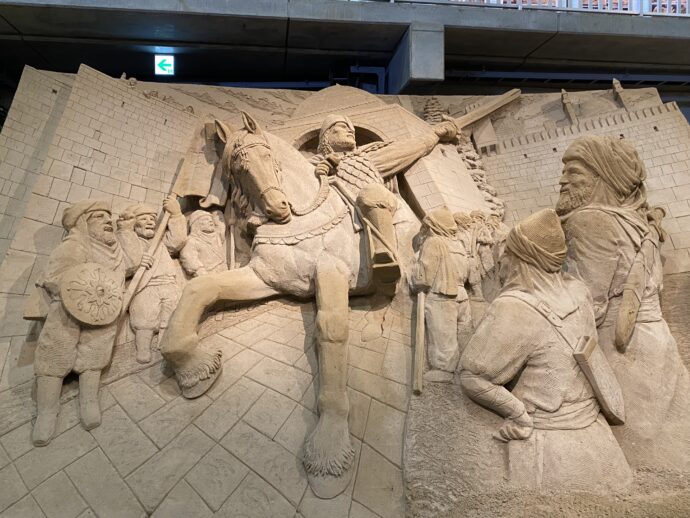 砂の美術館の「ナポレオンのエジプト遠征」