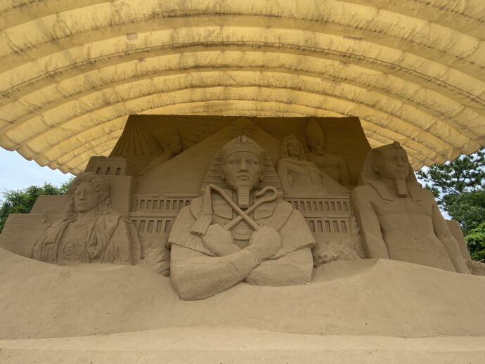 砂像「ツタンカーメン王」
