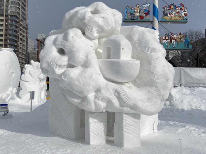 リトアニア出品の雪像作品