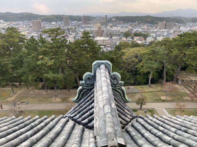 松江城天守からの眺望