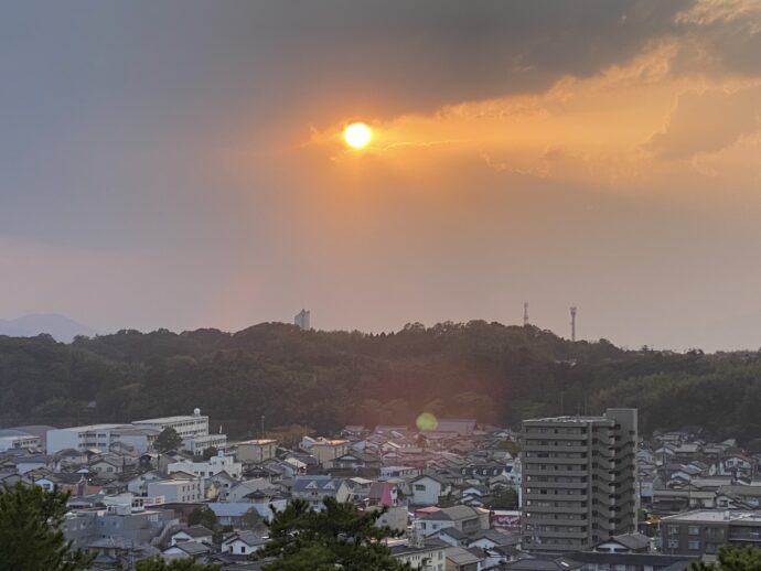 松江城天守からの眺望