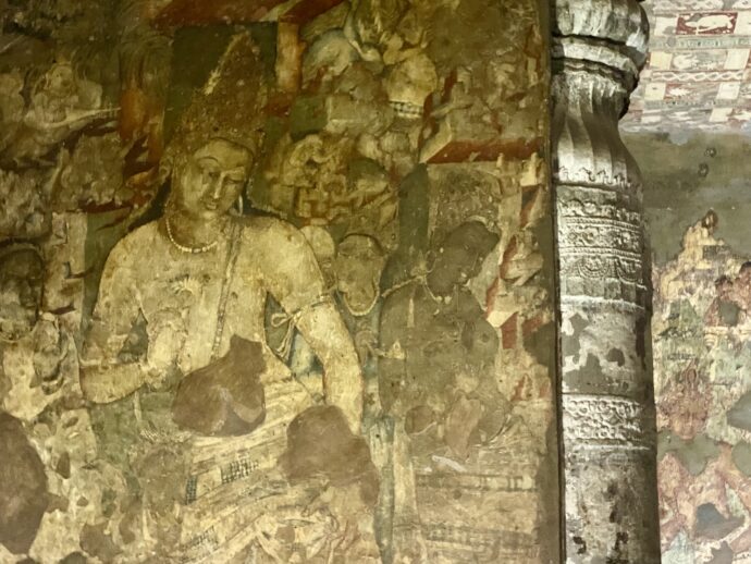 アジャンター石窟第１窟の壁画
