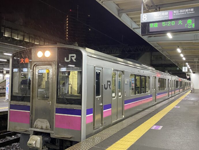 早朝の盛岡駅