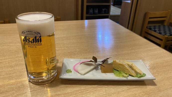 おつまみとビール