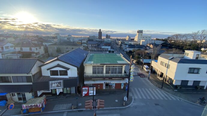 ホテルの部屋からの眺め