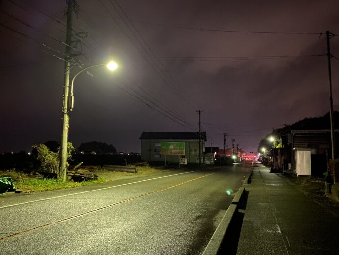 粟津の道路